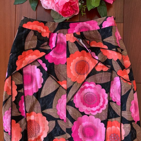 Etcetera Floral Print Skirt - Picture 1 of 6